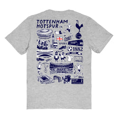 Tottenham Hotspur Vive La Fete Women's Impressions Artwork T-Shirt - Heather Gray outlet