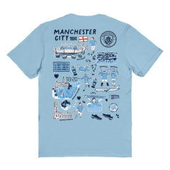 Manchester City Vive La Fete Women's Impressions Artwork T-Shirt - Sky Blue online