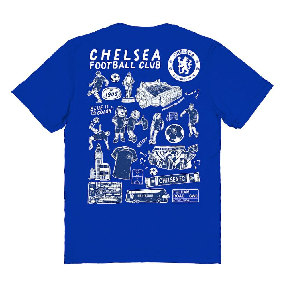 Chelsea Vive La Fete Women's Impressions Artwork T-Shirt - Blue discount
