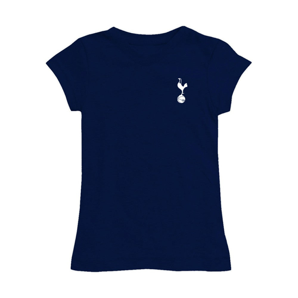Tottenham Hotspur Vive La Fete Girls Youth Color Badge Fitted T-Shirt - Navy shop