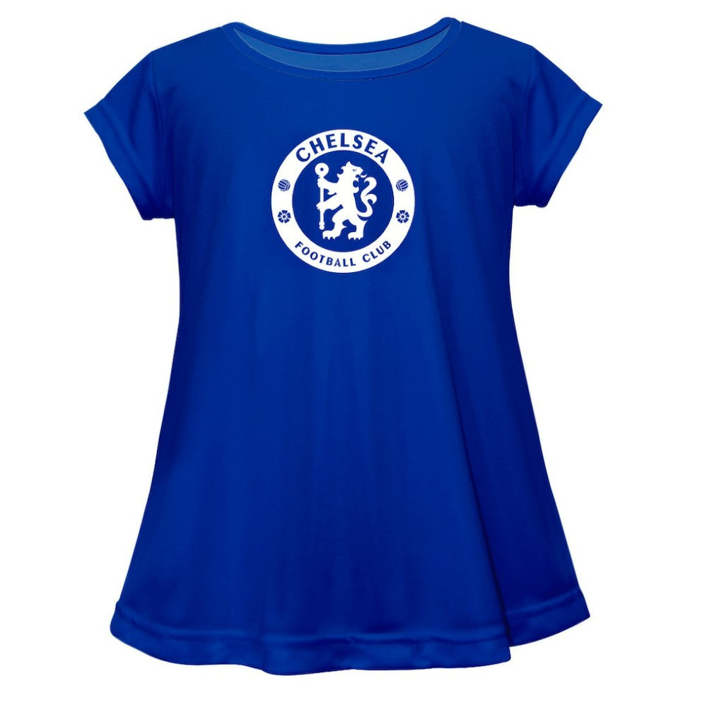 Chelsea Vive La Fete Girls Youth Color Badge A-Line Top - Blue outlet