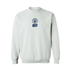 Manchester City Vive La Fete Women's Color Badge Pullover Sweatshirt - White sale