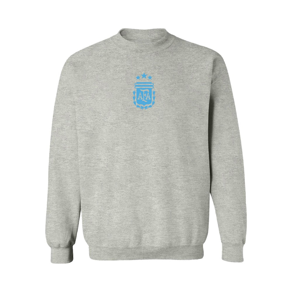 Argentina National Team Vive La Fete Women's Color Badge Pullover Sweatshirt - Heather Gray shop