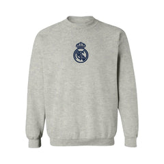 Real Madrid Vive La Fete Women's Color Badge Pullover Sweatshirt - Heather Gray shop