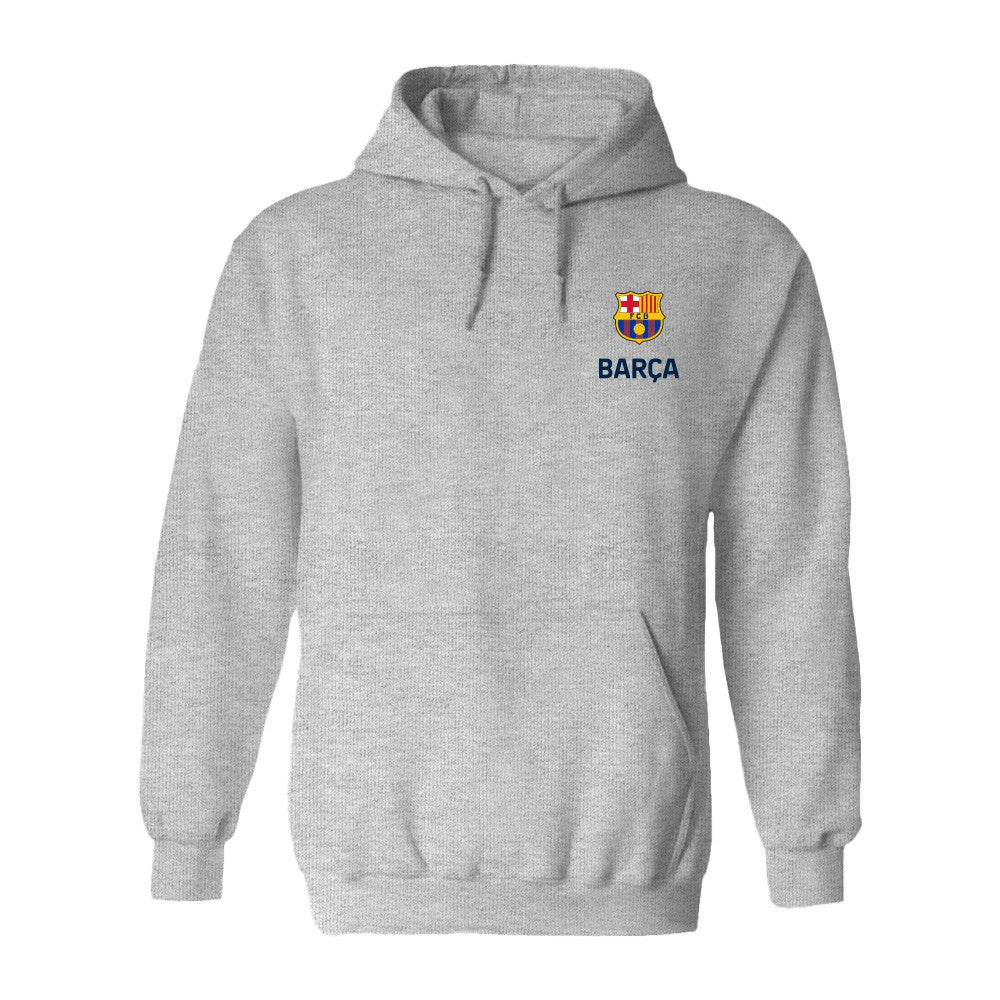 Barcelona Vive La Fete Women's Color Badge Pullover Hoodie - Heather Gray on sale