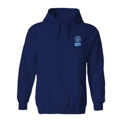 Manchester City Vive La Fete Women's Color Badge Pullover Hoodie - Navy for sale