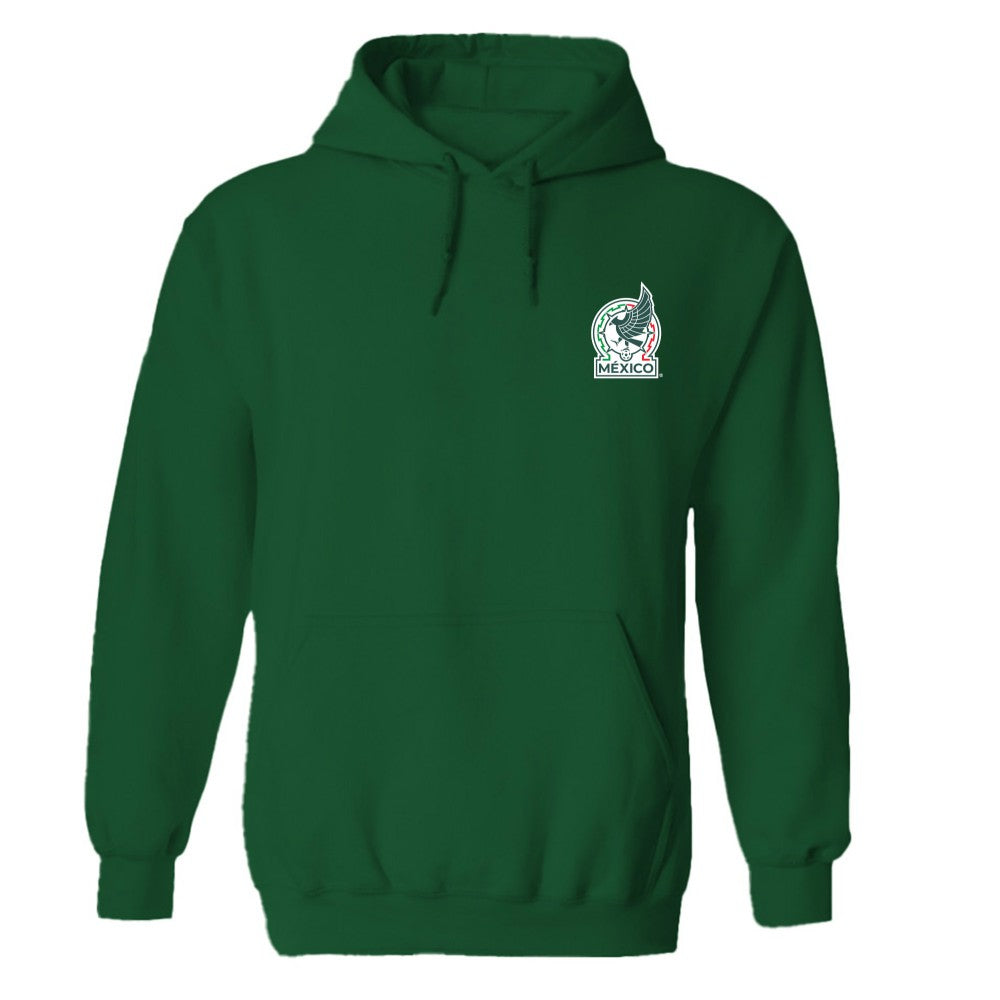 Mexico National Team Vive La Fete Women's Color Badge Pullover Hoodie - Green for sale