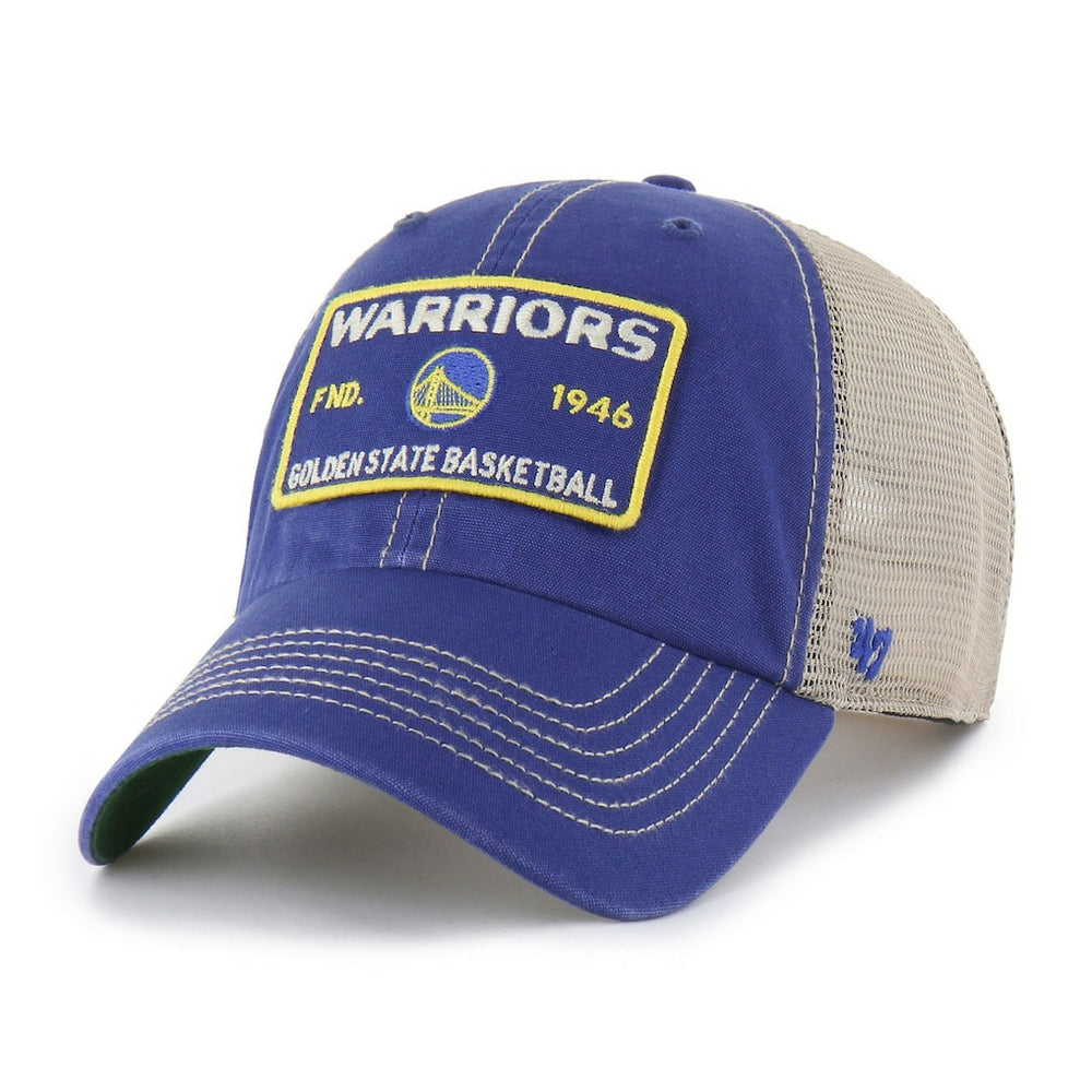 Golden State Warriors '47 Wabash Patch Clean Up Adjustable Hat sale - Royal/Tan | 47 brand shop