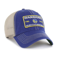 Golden State Warriors '47 Wabash Patch Clean Up Adjustable Hat sale - Royal/Tan | 47 brand shop