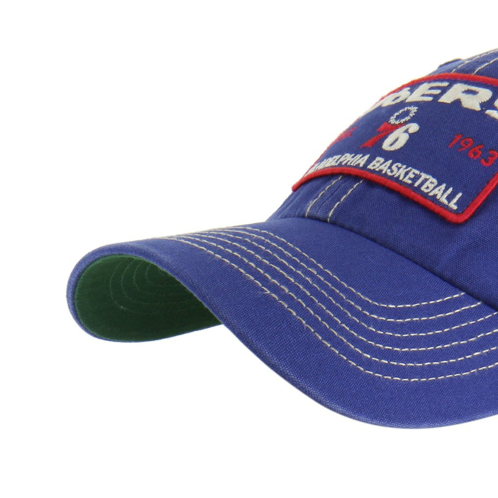 Philadelphia 76ers '47 Wabash Patch Clean Up Adjustable Hat - Royal/Tan | 47 brand on sale