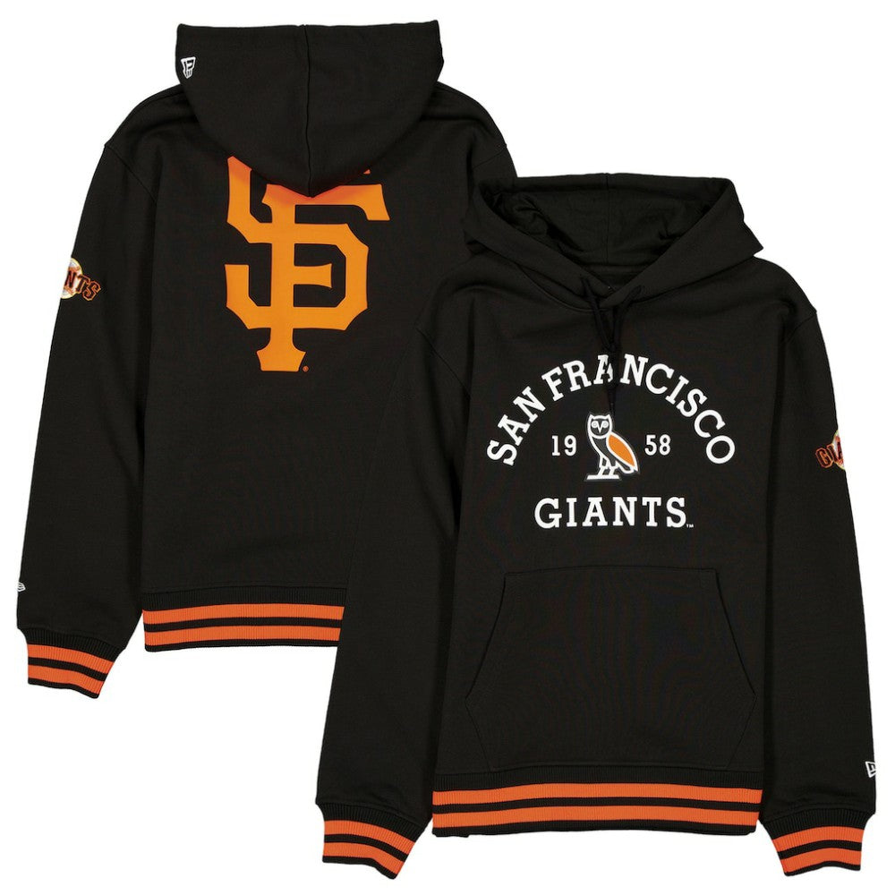 San Francisco Giants OVO x Heavyweight Fleece Hoodie - Black | New Era