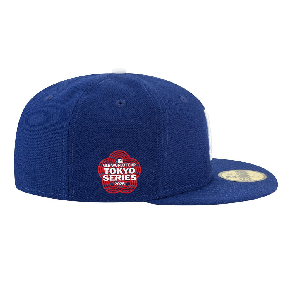 Los Angeles Dodgers 2025 MLB World Tour: Tokyo Series Side Patch 59FIFTY Fitted Hat - Royal | New Era