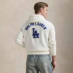 Dodgers Polo Ralph Lauren Fleece Hoodie - White