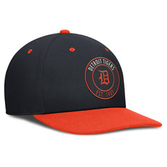 Detroit Tigers Cooperstown Collection Pro Dri-FIT Snapback Hat - Navy/Orange | Nike