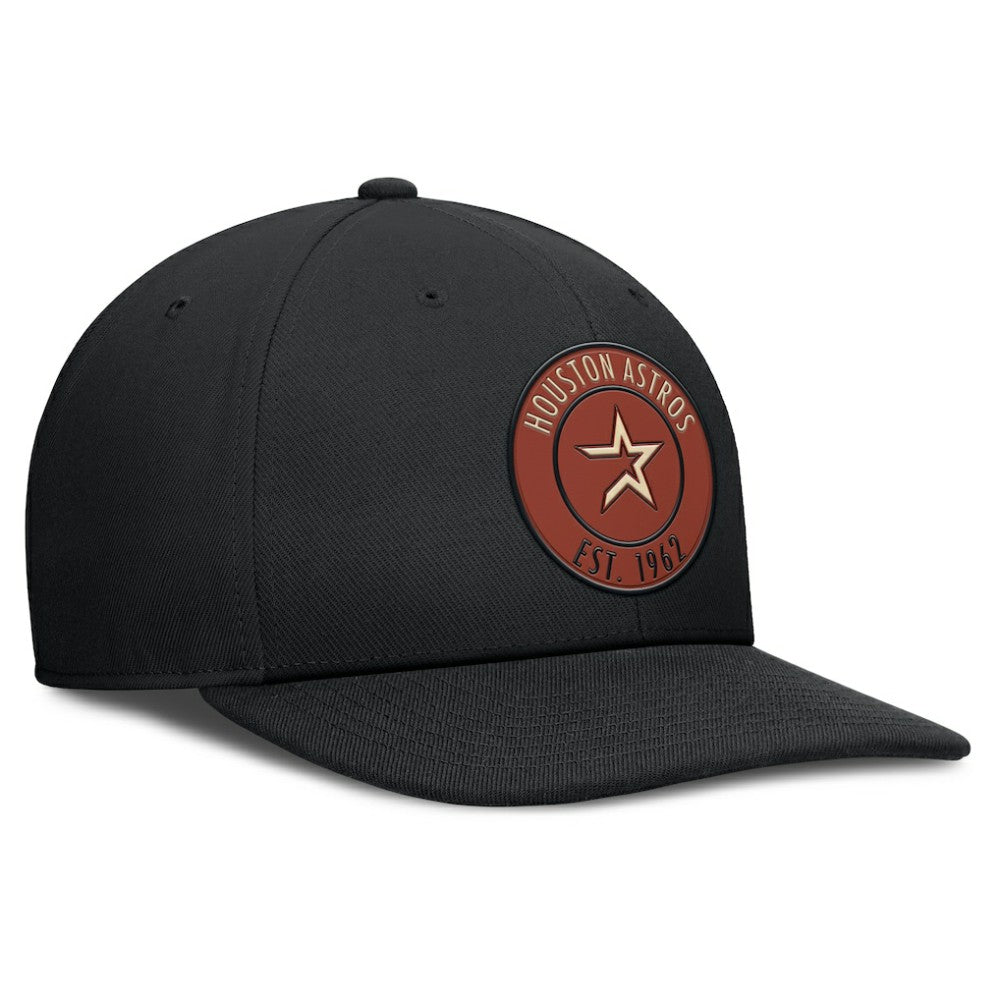 Houston Astros Cooperstown Collection Pro Dri-FIT Snapback Hat - Black | Nike