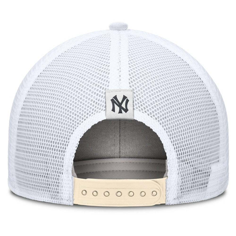 New York Yankees Cooperstown Collection Dri-FIT Rise Trucker Adjustable Hat - Natural | Nike