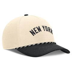 New York Yankees Cooperstown Collection Rise Adjustable Hat - Natural/Black | Nike