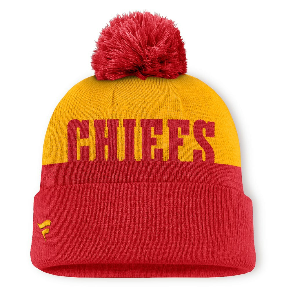 Kansas City Chiefs Punter Cuffed Knit Hat with Pom - Red online