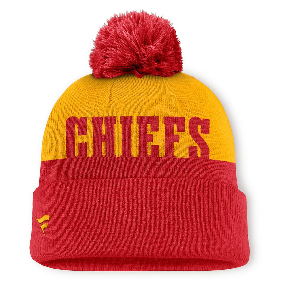 Kansas City Chiefs Punter Cuffed Knit Hat with Pom - Red online
