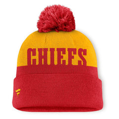 Kansas City Chiefs Punter Cuffed Knit Hat with Pom - Red online