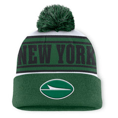 New York Jets Center Cuffed Knit Hat with Pom - Green discount