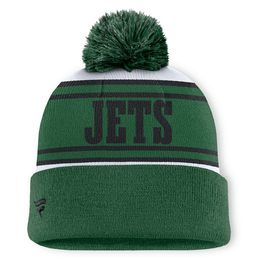 New York Jets Center Cuffed Knit Hat with Pom - Green discount