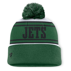 New York Jets Center Cuffed Knit Hat with Pom - Green discount