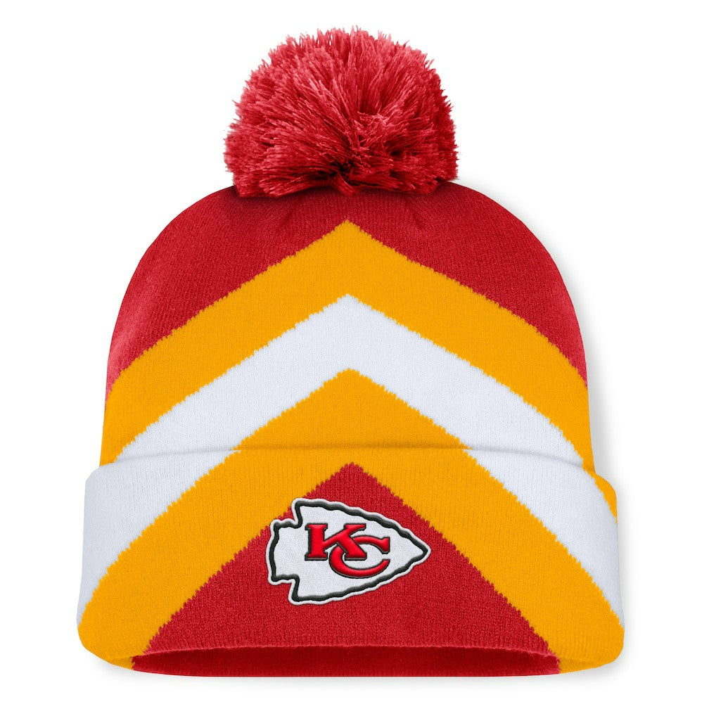Kansas City Chiefs Women's Cornerback Cuffed Knit Hat with Pom - Red discount