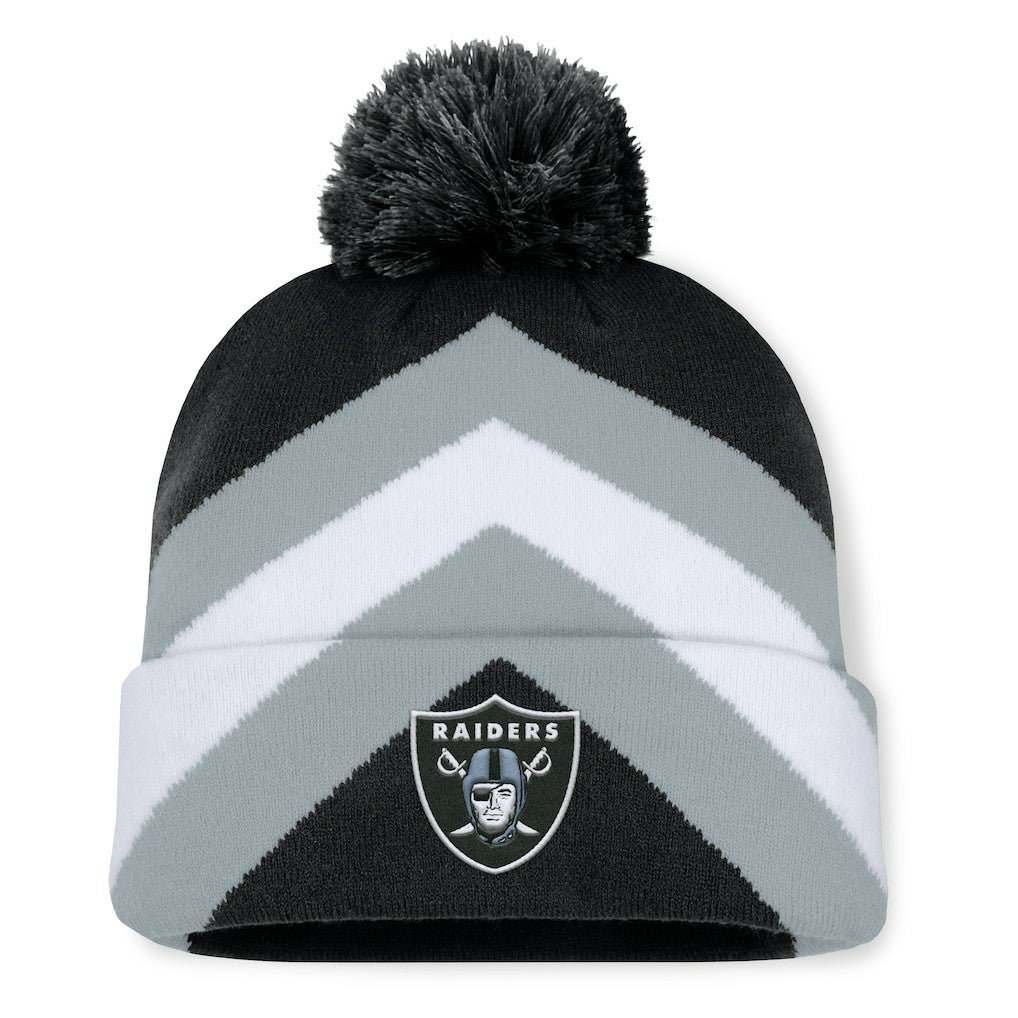 Las Vegas Raiders Women's Cornerback Cuffed Knit Hat with Pom - Black online