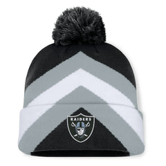 Las Vegas Raiders Women's Cornerback Cuffed Knit Hat with Pom - Black online
