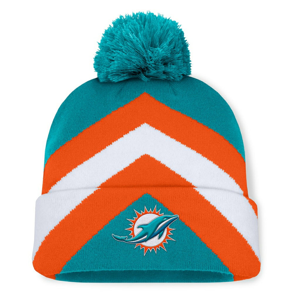 Miami Dolphins Women's Cornerback Cuffed Knit Hat with Pom - Aqua outlet