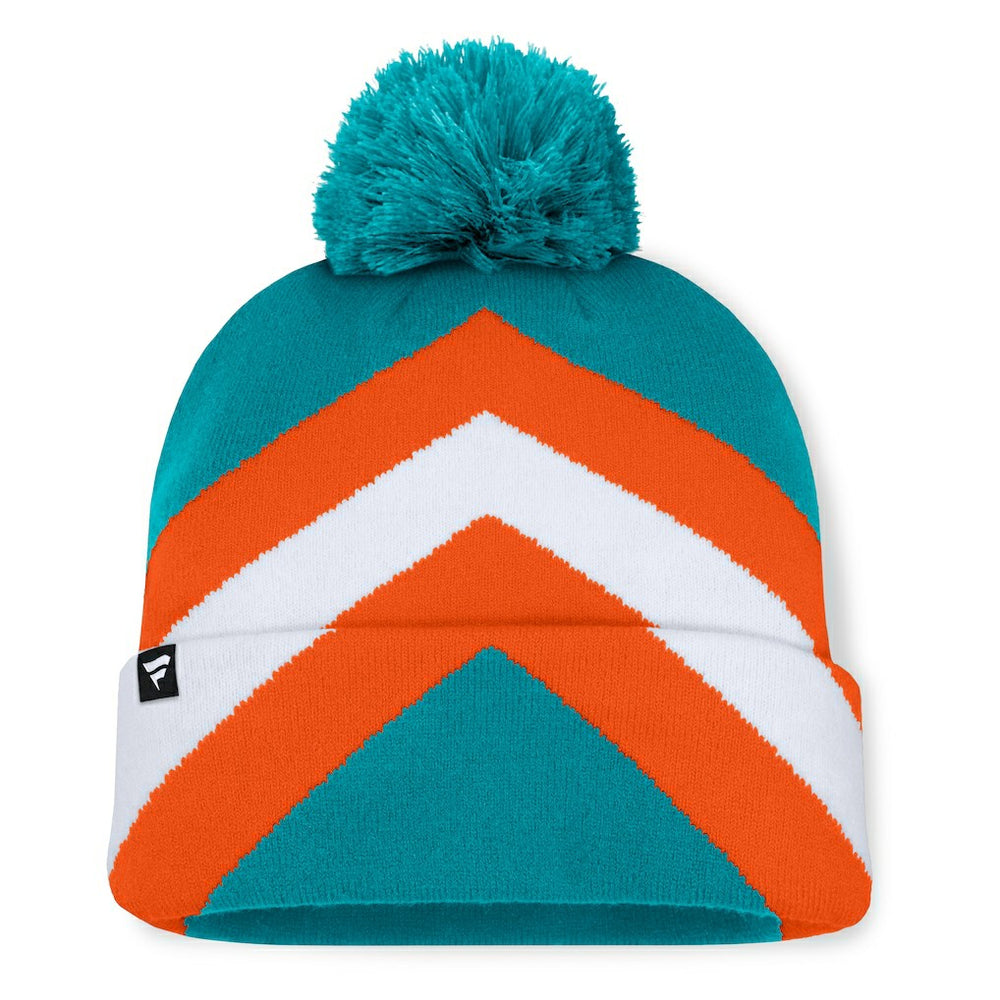 Miami Dolphins Women's Cornerback Cuffed Knit Hat with Pom - Aqua outlet