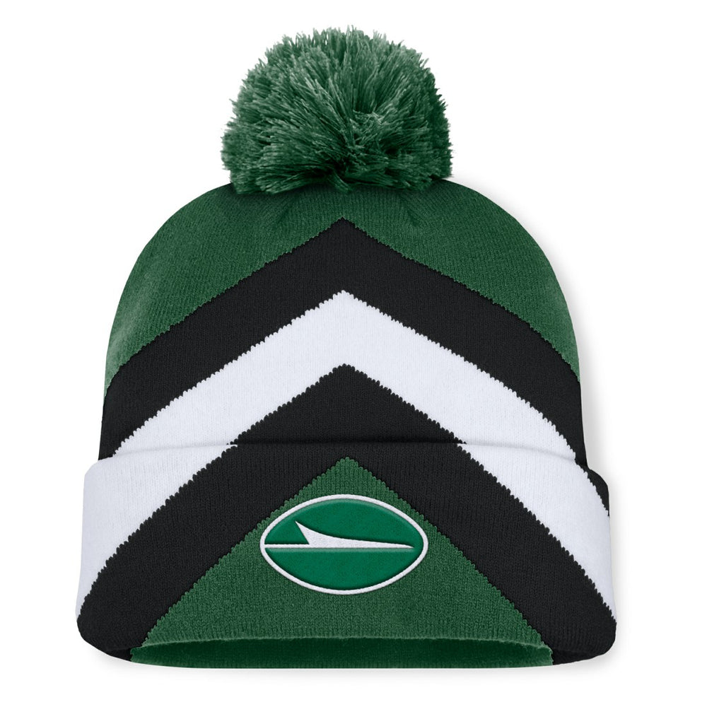 New York Jets Women's Cornerback Cuffed Knit Hat with Pom - Green discount