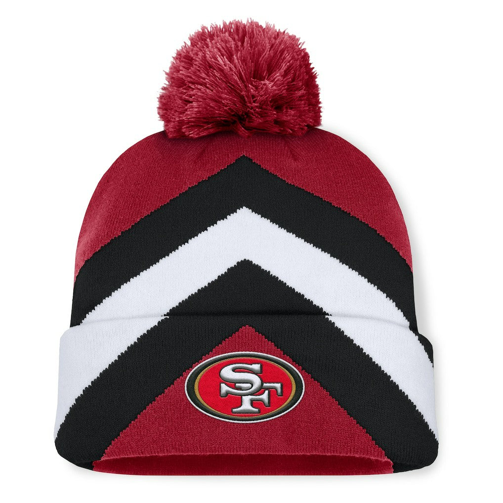 San Francisco 49ers Women's Cornerback Cuffed Knit Hat with Pom - Scarlet online