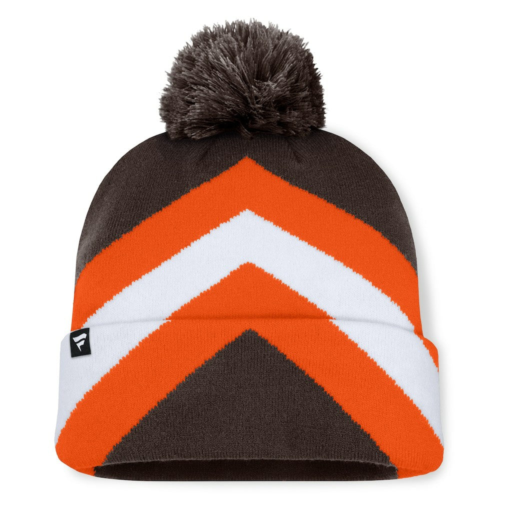 Cleveland Browns Women's Cornerback Cuffed Knit Hat with Pom - Brown discount