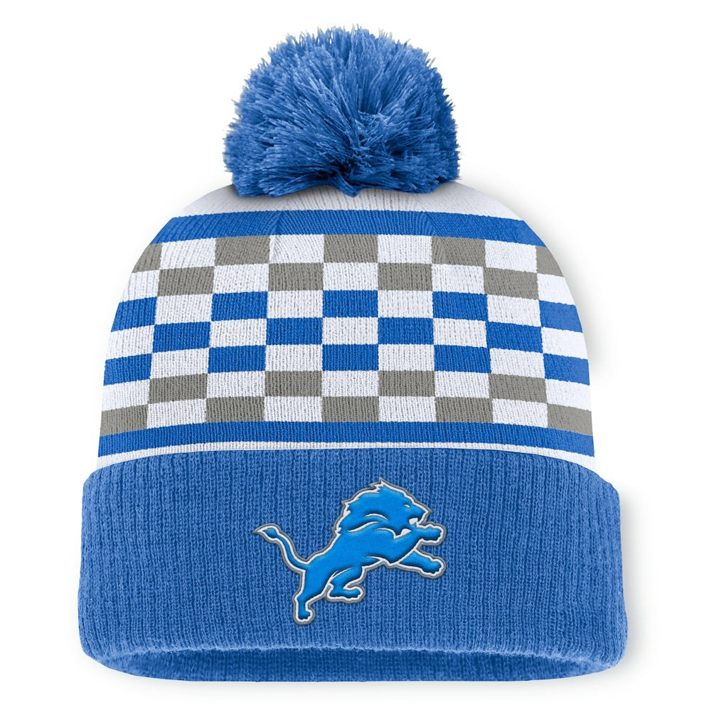 Detroit Lions Women's End Zone Cuffed Knit Hat with Pom - Blue online