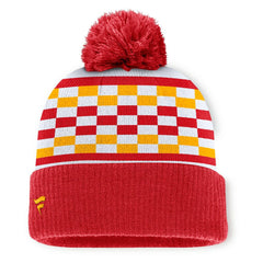 Kansas City Chiefs Women's End Zone Cuffed Knit Hat with Pom - Red cheap