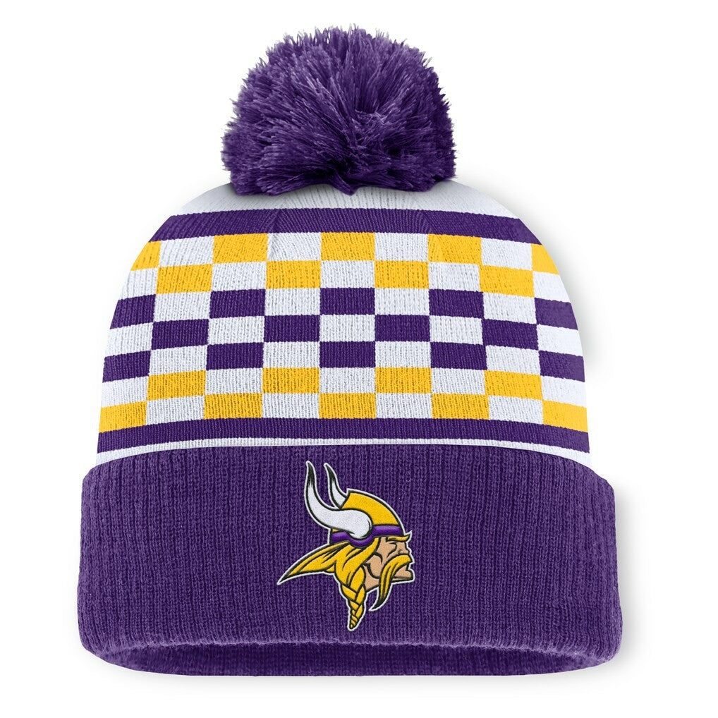 Minnesota Vikings Women's End Zone Cuffed Knit Hat with Pom - Purple outlet