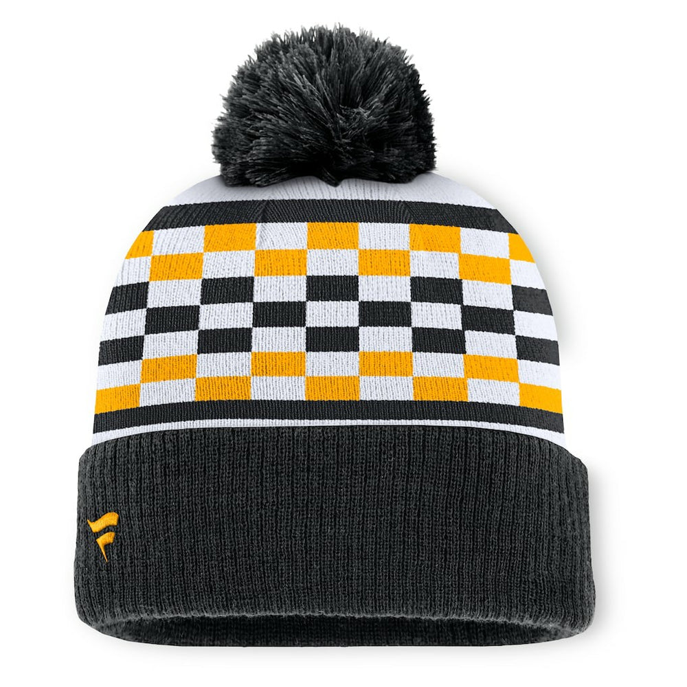 Pittsburgh Steelers Women's End Zone Cuffed Knit Hat with Pom - Black discount
