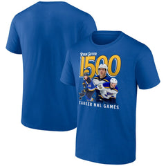 Ryan Suter St. Louis Blues 1500 Career NHL Games T-Shirt Royal