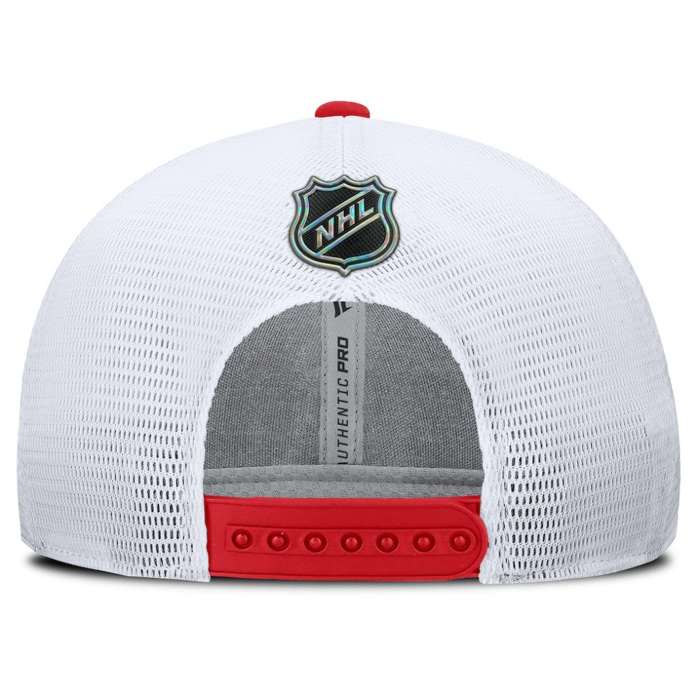 Chicago Blackhawks Fanatics Centennial Adjustable Trucker Hat Red/White