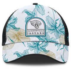Jacksonville Jaguars Tropical Adjustable Trucker Hat - White/Black discount