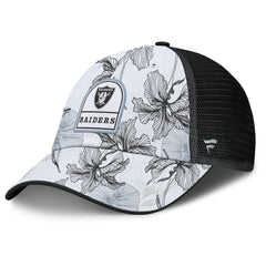 Las Vegas Raiders Tropical Adjustable Trucker Hat - White/Black sale