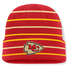 Kansas City Chiefs Throwback Yard Lines Cuffed Knit Hat - Red outlet