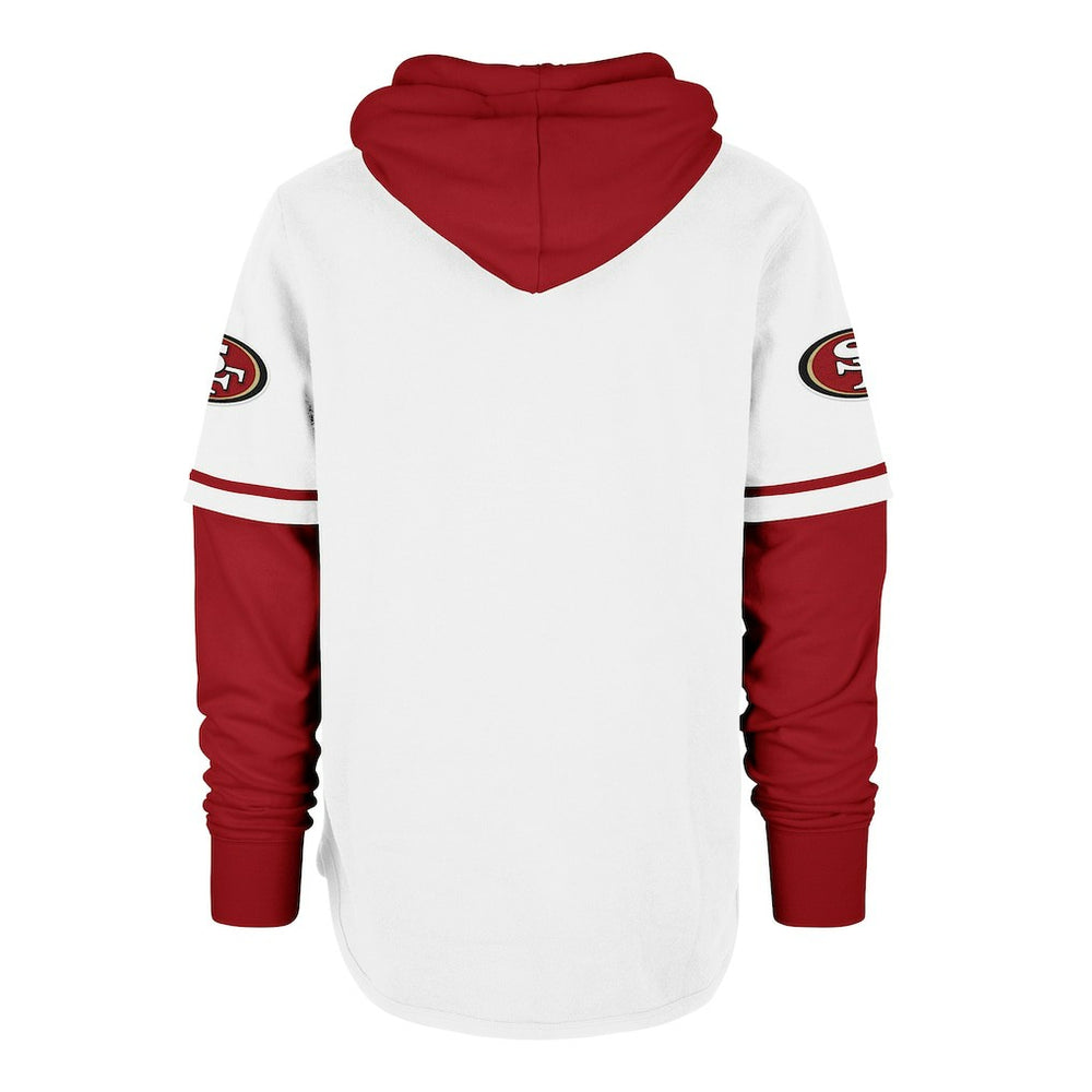 San Francisco 49ers '47 Trifecta Shortstop Pullover Hoodie - White outlet
