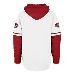 San Francisco 49ers '47 Trifecta Shortstop Pullover Hoodie - White outlet
