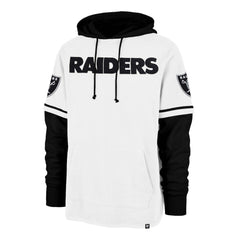 Las Vegas Raiders '47 Trifecta Shortstop Pullover Hoodie - White on sale