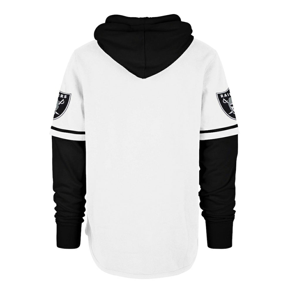 Las Vegas Raiders '47 Trifecta Shortstop Pullover Hoodie - White on sale