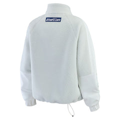 Toronto Maple Leafs WEAR by Erin Andrews Women's Polar Fleece Quarter-Zip Jacket Gray