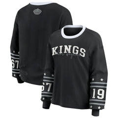 Los Angeles Kings WEAR by Erin Andrews Women's Long-Sleeve Sport T-Shirt Black